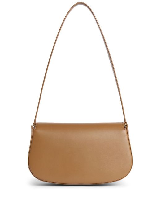 Saint Laurent Brown Mini Voltaire Leather Shoulder Bag