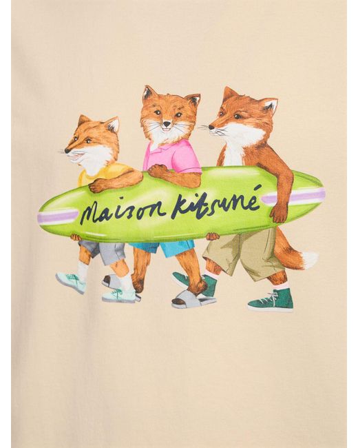 Maison Kitsuné Natural Maison Kitsune T-Shirts And Polos for men
