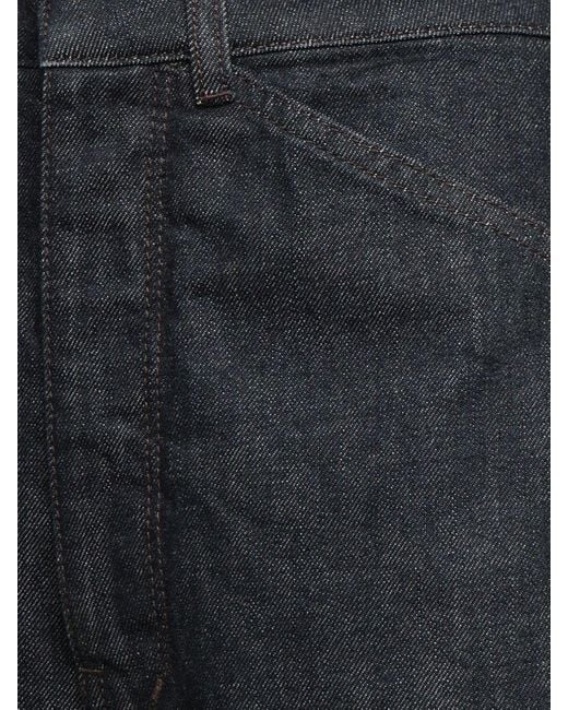 Jean en coton avec ceinture Lemaire en coloris Blue
