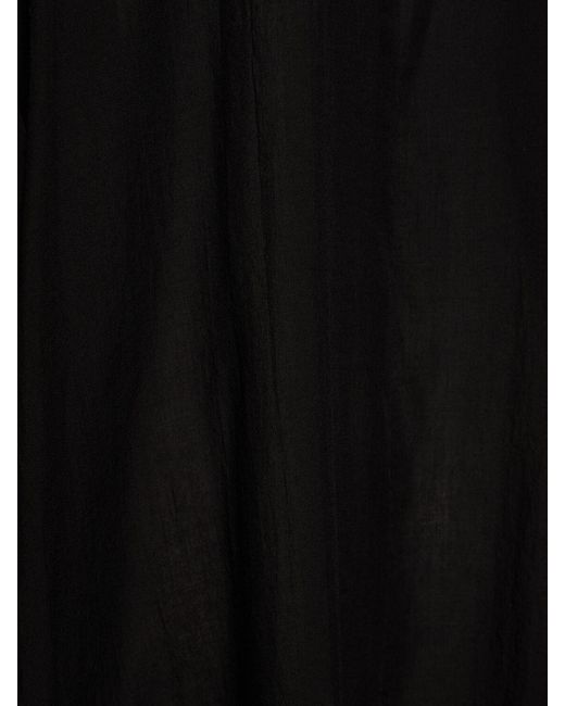 Abrigo largo con cuello de chal Yohji Yamamoto de color Black