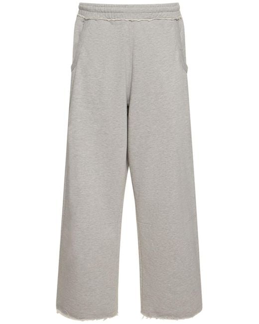 Jaded London Gray Monster Marl Cotton Sweatpants for men