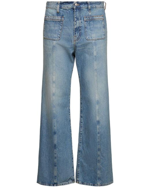 sunflower Blue Flared Denim Jeans for men