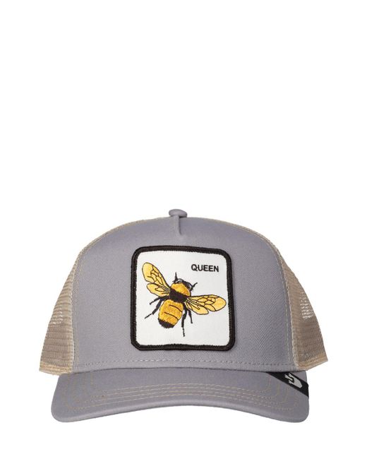 Goorin Bros Blue Queen Bee Trucker Hat W/ Patch for men