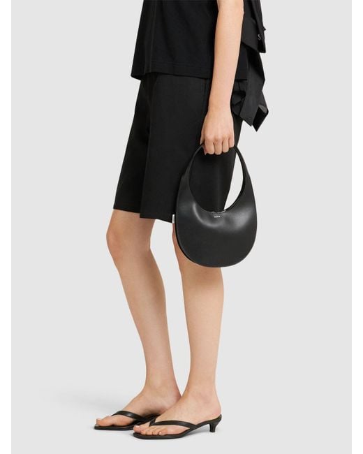 Femme Mini Sac Double Swipe En Suède Avec Soufflet Unique Coperni en coloris Black