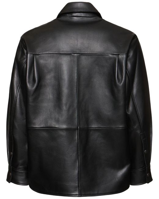 sunflower Herren Hemd Aus Leder in Black für Herren