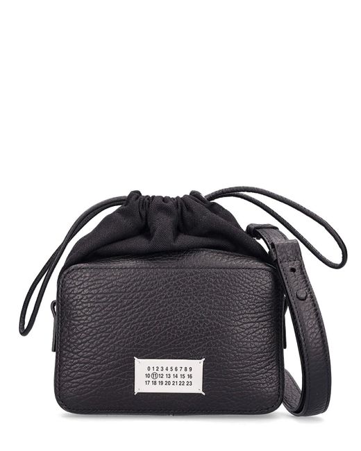 Maison Margiela Black 5ac Mini Leather Camera Crossbody Bag for men