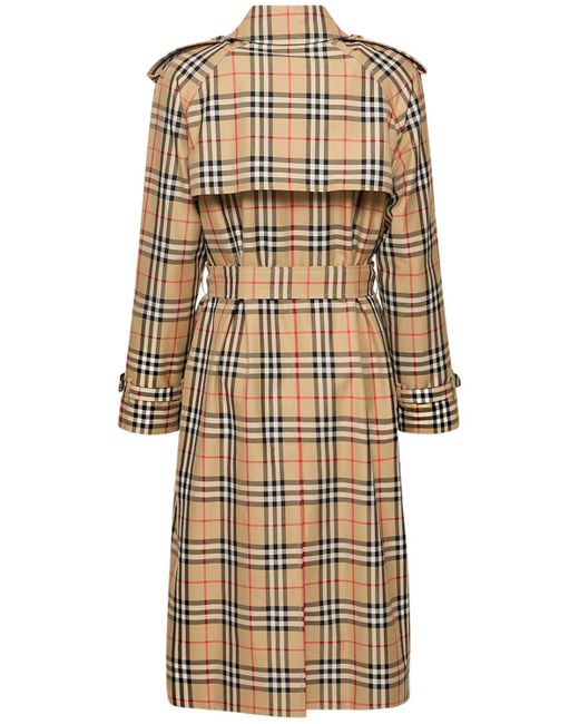 Burberry Natural Harehope Printed Trench Coat