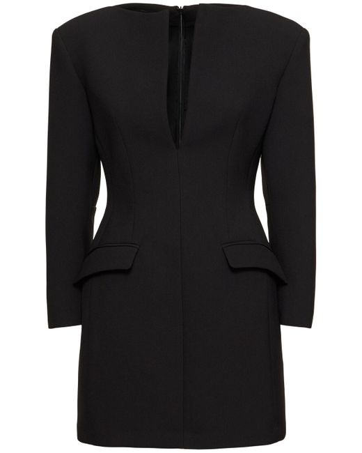 ANDAMANE Tilde クレープブレザーミニドレス Black