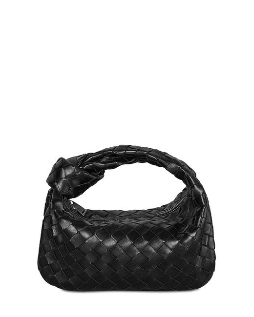 Bottega Veneta Black The Maxi Jodie Bag In Intrecciato Lambskin