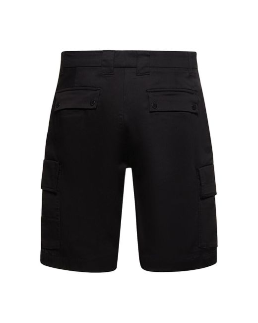 C P Company Black Metropolis Series Stretch Satin Shorts for men