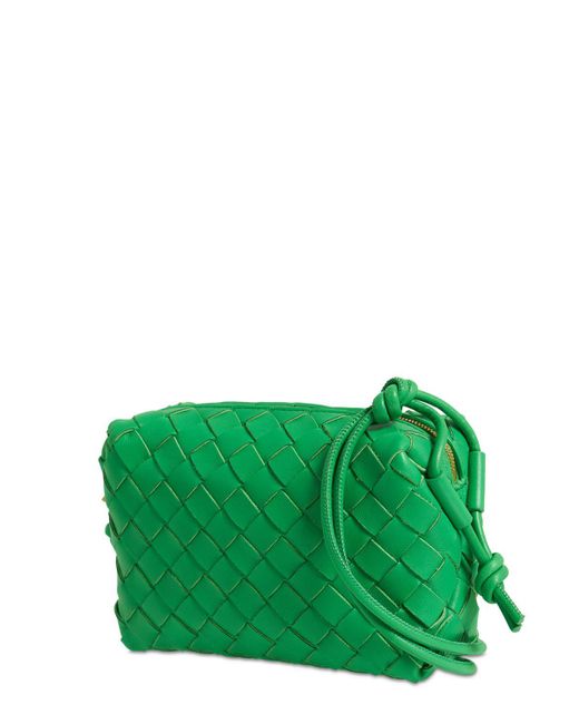 Bottega Veneta Green Mini Loop Leather Shoulder Bag