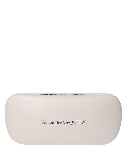 Alexander McQueen Am0404s Signature Acetate Sunglasses in Pink | Lyst Canada