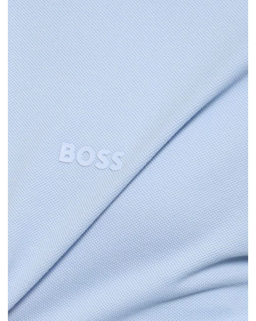 Boss Blue Parlay 190 Cotton Polo for men