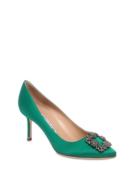 emerald manolo blahnik