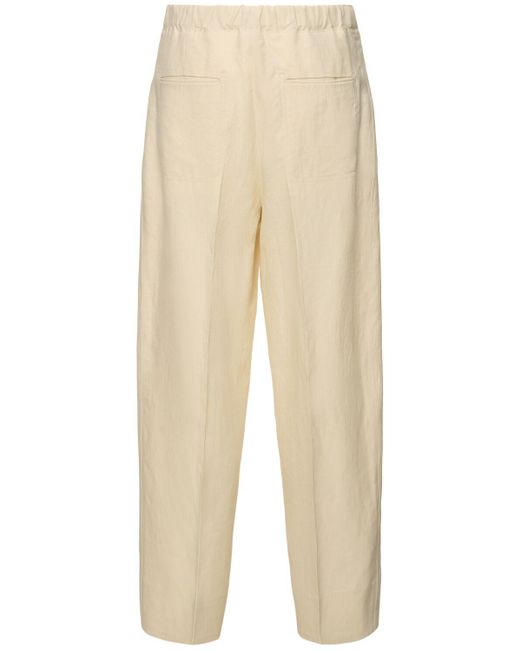 Zegna Natural Oasi Linen Pants for men