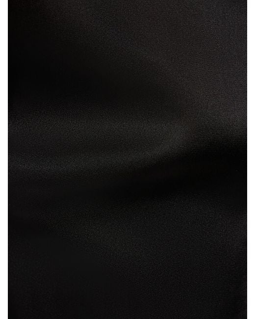 Robe midi en soie mélangée amelie Anine Bing en coloris Black