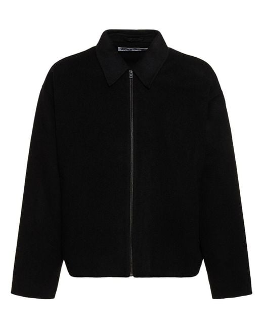 Acne Black Doverio Double Wool Casual Jacket for men