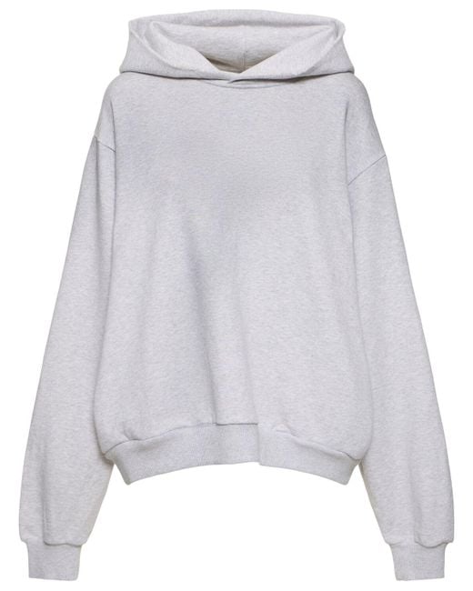 Acne Franziska 1996 コットンブレンドフーディー Gray