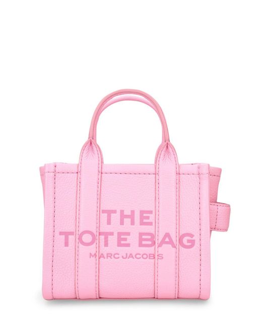 Marc Jacobs Pink The Crossbody Leather Tote Bag