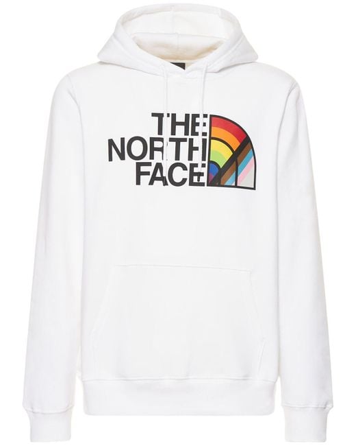 The North Face Pride Logo Hoodie in White for Men Lyst