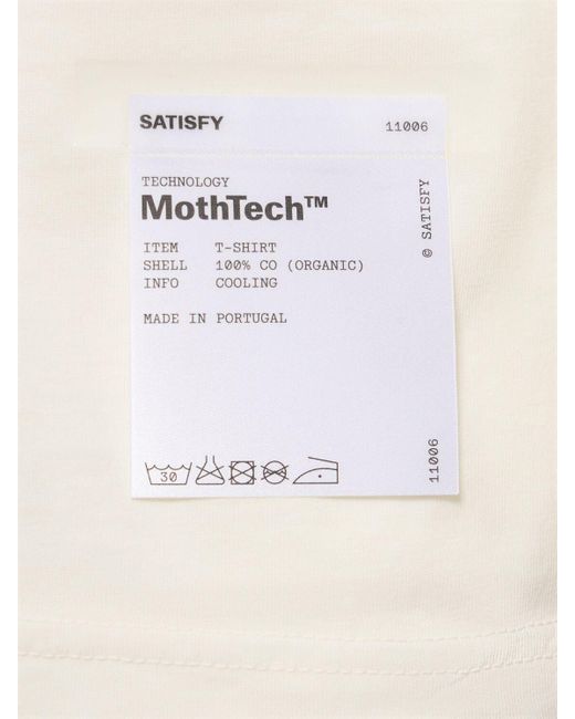 メンズ Satisfy Mothtech コットンtシャツ White