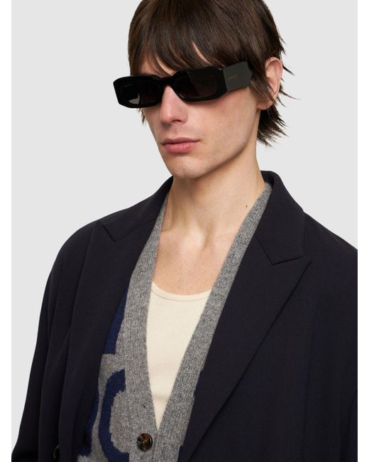 Gucci Black gg1426s Rectangular Acetate Sunglasses for men