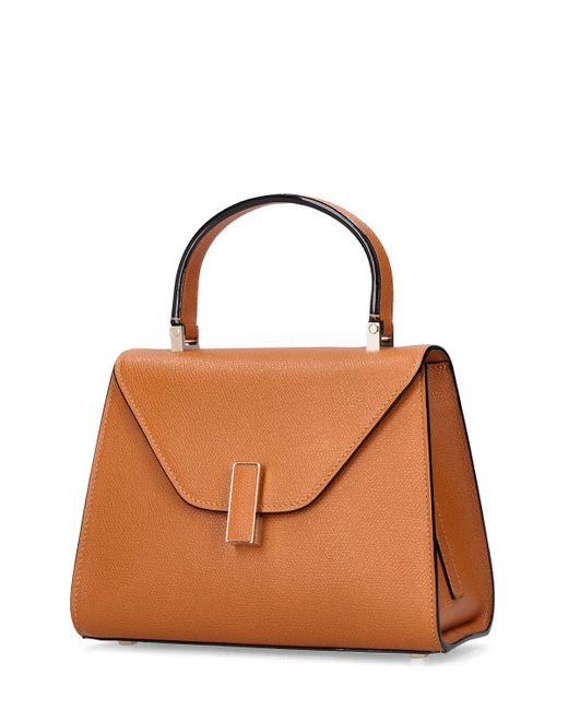 Valextra Mini Iside グレインレザーバッグ Brown