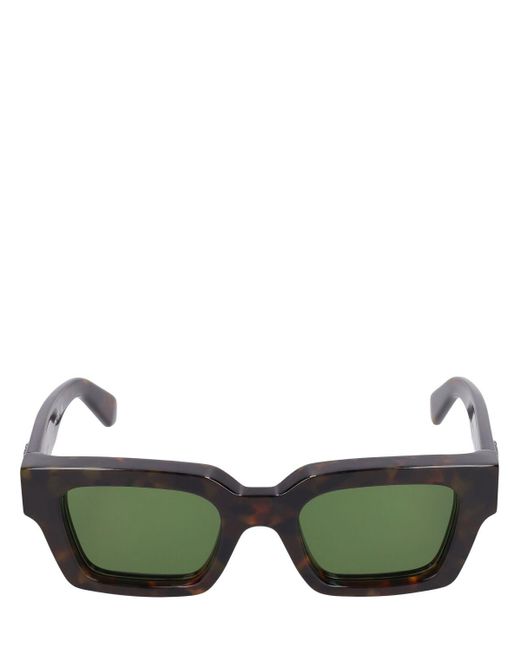 Virgil acetate sunglasses di Off-White c/o Virgil Abloh in Green