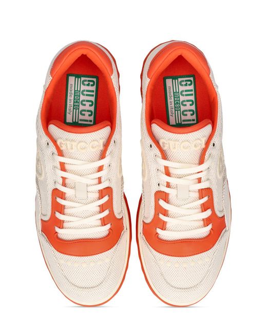 Gucci Pink Mac80 Leather Sneakers for men