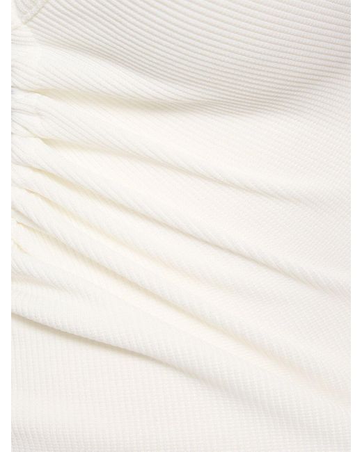 Christopher Esber White Geripptes Tanktop "arc"