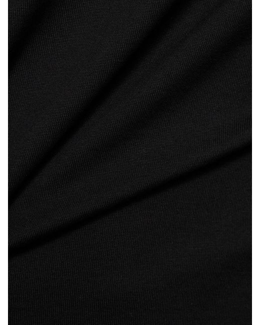 T-shirt in maglia di cotone di Auralee in Black da Uomo
