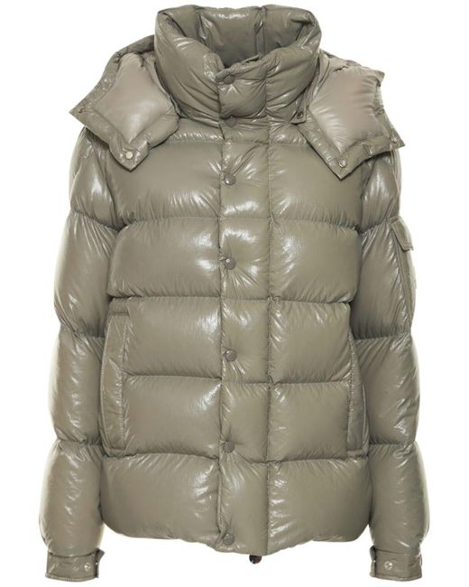 Moncler Synthetic Maya 70 Down Jacket in Green | Lyst