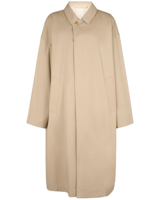 Lemaire Natural Long Cotton Overcoat