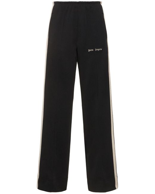 Pantaloni in nylon con logo di Palm Angels in Black