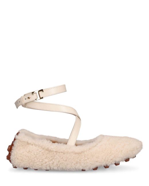 Ballerine Bubble di Tod's in Natural