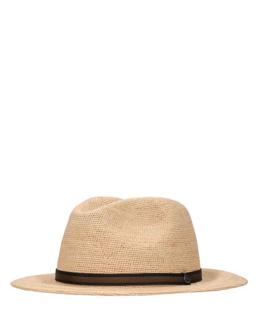 メンズ Borsalino Argentina ストローパナマハット Natural
