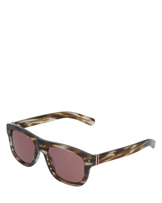 Gucci Brown gg1509s Acetate Oval Frame Sunglasses for men