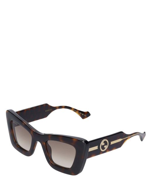 Gucci Black Katzenaugensonnenbrille "gg1552s"