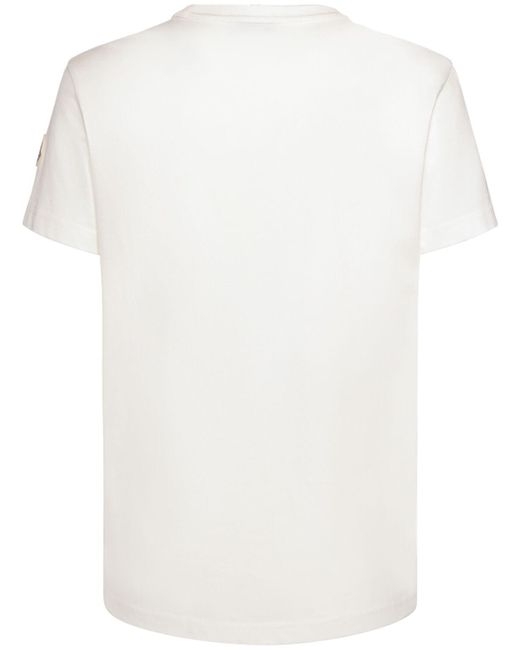 Moncler White Cotton Jersey T-shirt