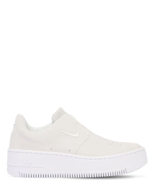 Nike White Air Force 1 Sage Xx Slip-on Sneakers