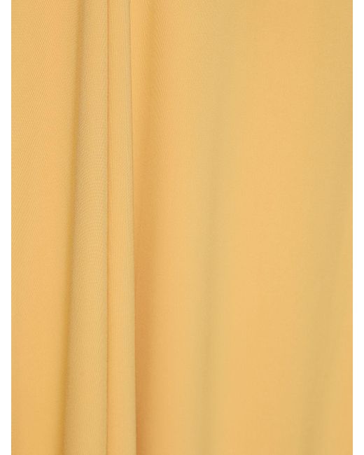 Totême  Yellow Langes Kleid Aus Viskosejersey