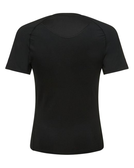 Camiseta de techno con 3 bandas Adidas Originals de hombre de color Black