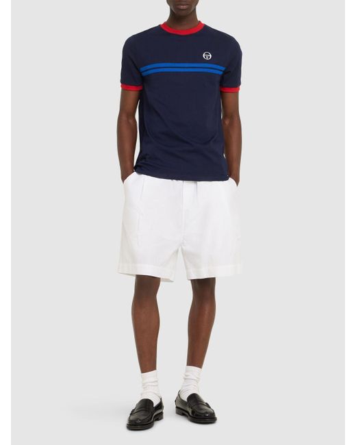 メンズ Sergio Tacchini Supermac Tシャツ Blue