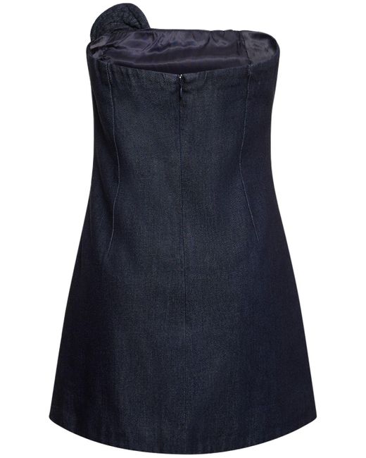 THE GARMENT Blue Eclipse Boob Cotton Mini Dress