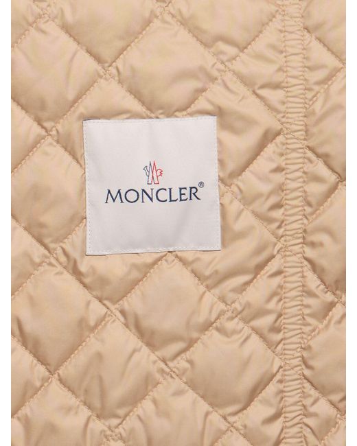 Moncler Etelan ダイヤモンドキルティング テックダウンジャケット Natural