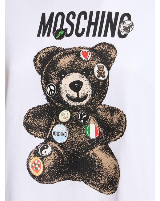 Moschino コットンポプリンtシャツ White