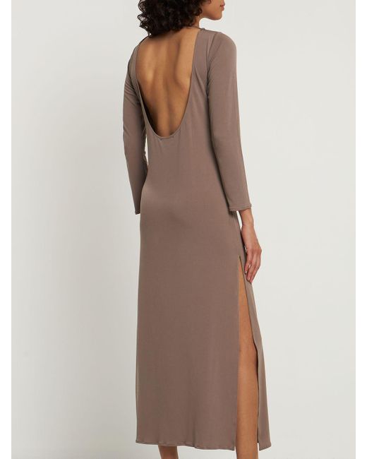 ALEX RIVIÈRE STUDIO Lou ストレッチジャージードレス Natural