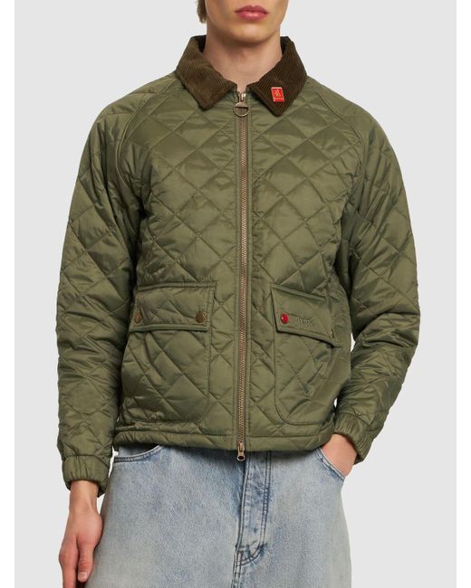 Barbour Green Chinese New Year Quilted Nylon Jacket for men