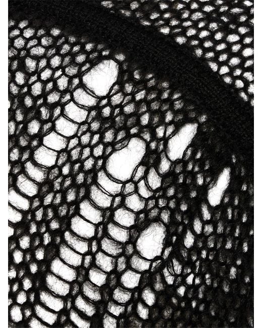 Rick Owens Sweater Aus Mohairmischung "elvira" in Black für Herren