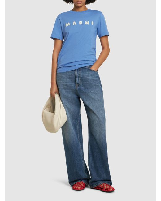 Marni ジャージーtシャツ Blue